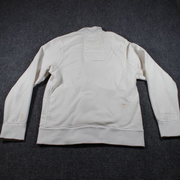 Abercrombie & Fitch Zip Jacket Mens XL White Mock Neck NY 36 Varsity - Picture 4 of 7